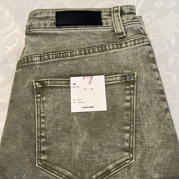 Vigoss “Dylan” Raw Edge Wide Leg Jeans. Size 29 - Picture 7 of 15